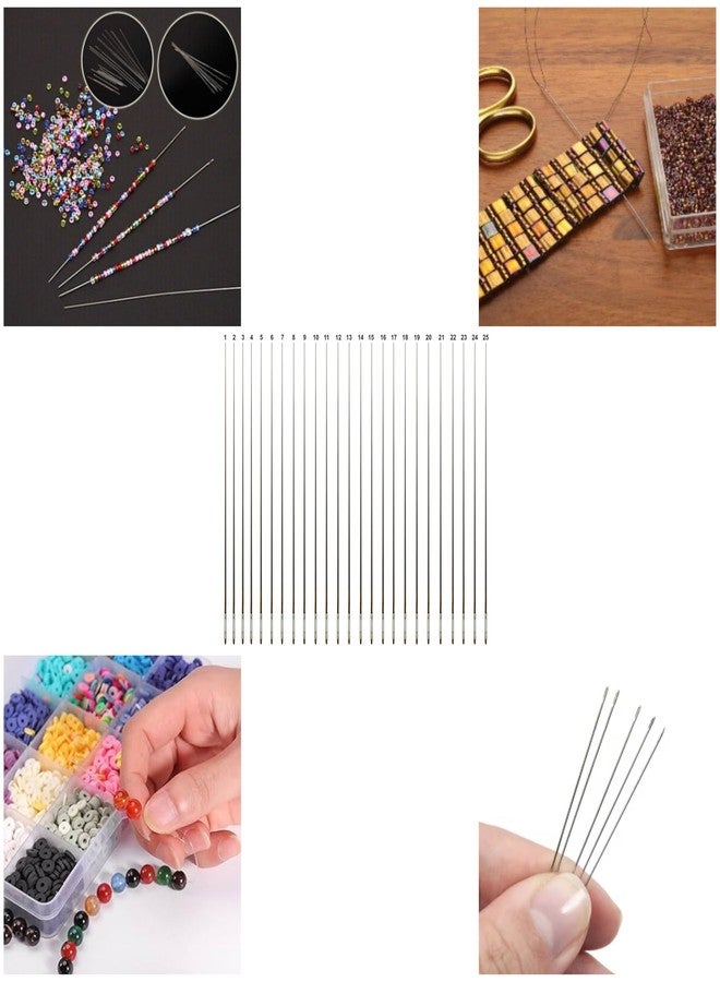 Domick Extra Long Beading Needles for Jewellery Making Bead Needle 25 Pcs Double Extra Long Beading Needle Size 0.100MM (Pack of 25 Pcs) - Image 3